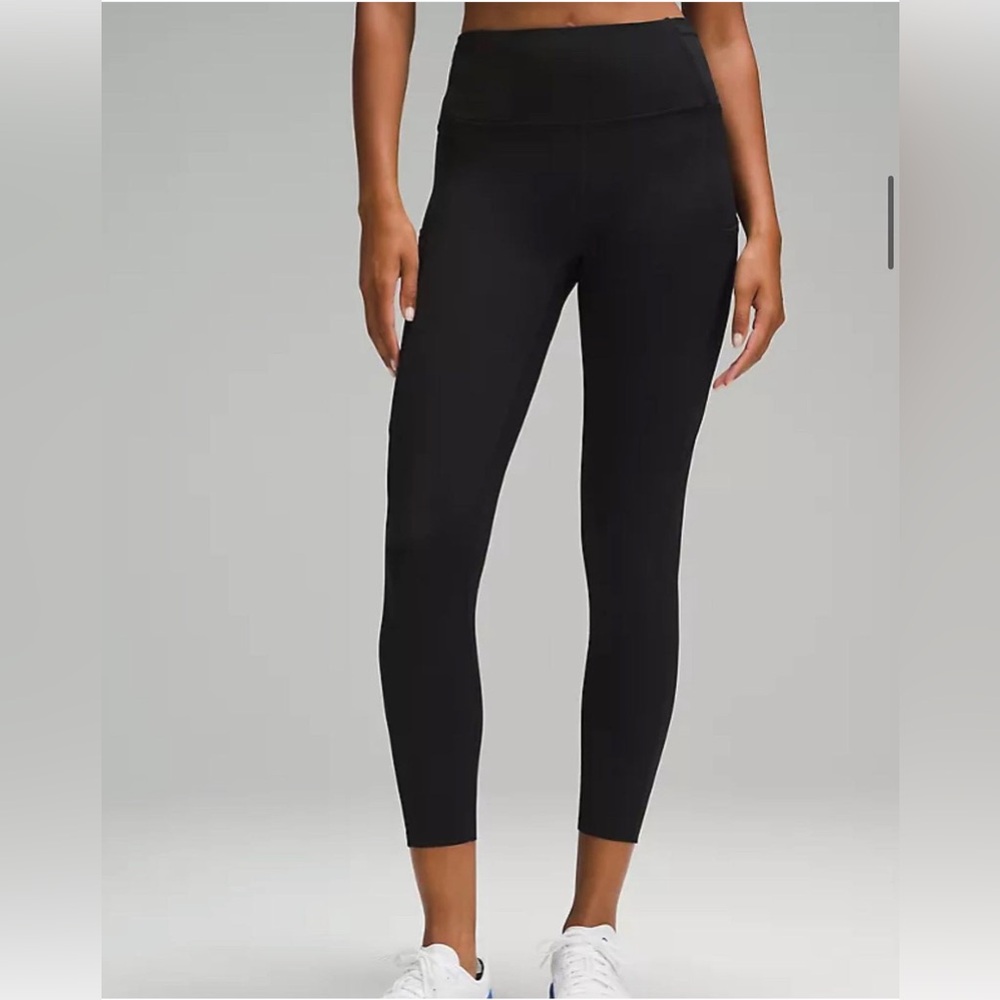 Lululemon Fast & Free 7/8 Tight II / Legging *Non-Reflective Nulux 25", Black, 8